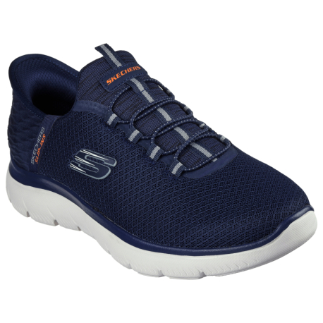 Férfi szabadidős lábbelik SKECHERS-Summits High Range Slip-Ins M navy/white